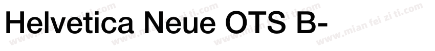 Helvetica Neue OTS B字体转换